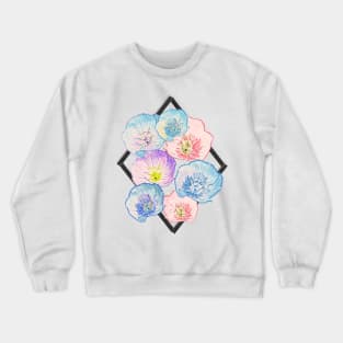 Evening Primroses (Blue) Crewneck Sweatshirt